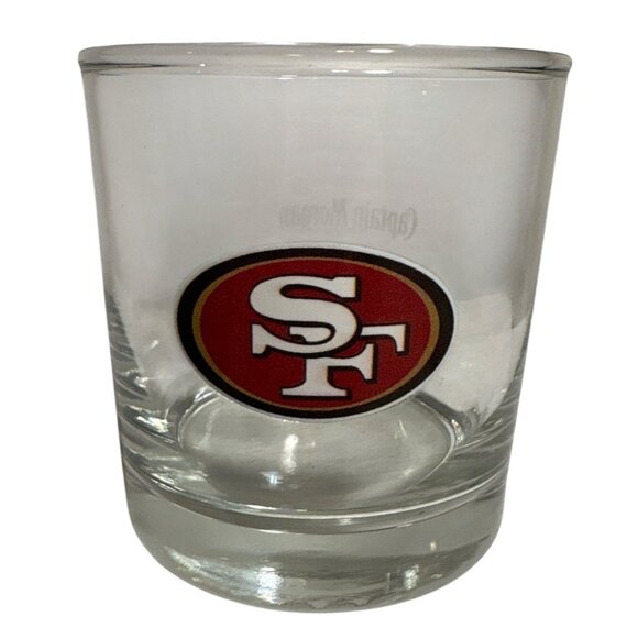 Captain Morgan San Francisco 49ers Whiskey Glass NFL Logo Clear Glass Barware - Picture 1 of 6
